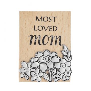 Ganz Most Loved Mom Magnet Plaque