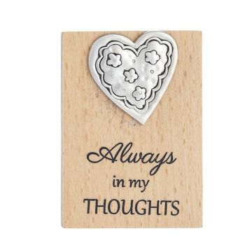 Ganz Always in my Thoughts Magnet Plaque