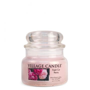 Village Candle Fresh Cut Peony - Small Apothecary Candle