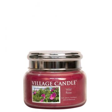 Village Candle Wild Rose - Small Metal Lid Apothecary Candle