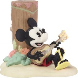 Precious Moments Disney Life is A Sweet Melody Mickey Playing Ukulele