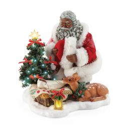 Possible Dreams Holy Infant African American Clothtique Santa
