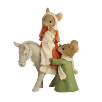 Tails with Heart Nativity Bethlehem's Family - Christmas Mice Figurine