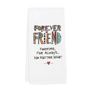 Our Name Is Mud Cuppa Doodle Embroidered Friends Tea Towel
