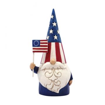 Jim Shore American Gnome Figurine "Star Spangled Gnome"