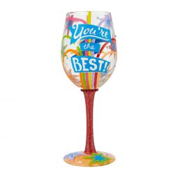 Lolita You're the Best Wine Glass