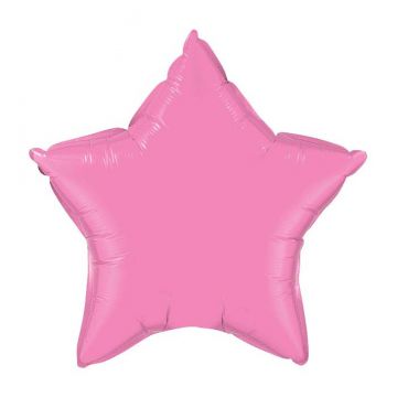 burton+BURTON 20" Solid Rose Pink Star Balloon