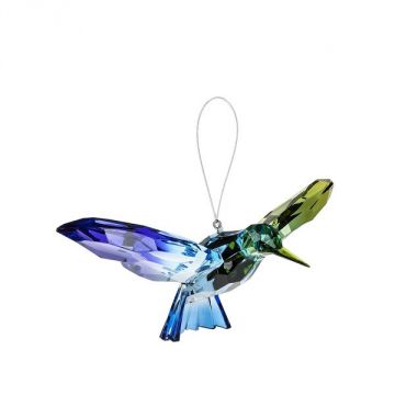 Ganz Crystal Expressions Blue and Green Rainbow Hummingbird Ornament