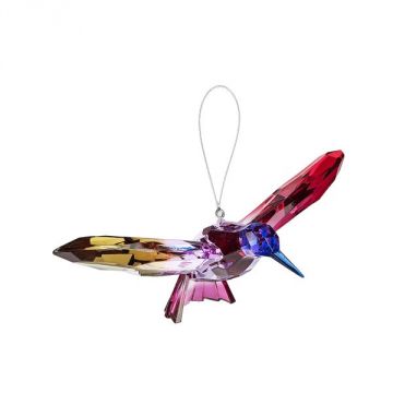 Ganz Crystal Expressions Yellow/White/Red Rainbow Hummingbird Ornament