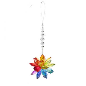 Ganz Crystal Expressions Rainbow Starburst Ornament