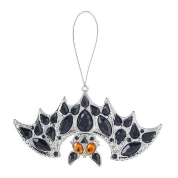 Ganz Crystal Expressions Bat Ornament - Black