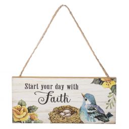Ganz Spring Morning Sign - Start Your Day With Faith
