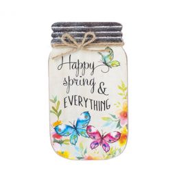 Ganz Mason Jar Plaque - Happy Spring and Everything