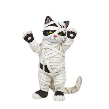 Ganz Halloween Costume Cat Dressed As A Mummy Figurine