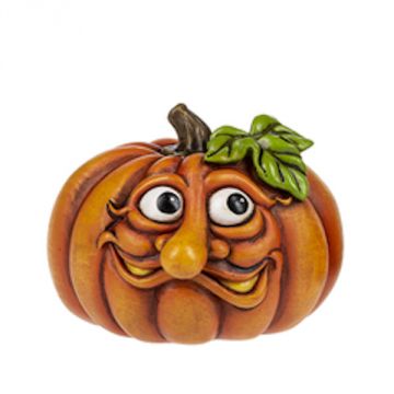 Ganz Halloween Funny Face Pumpkin Figurine - Smirk