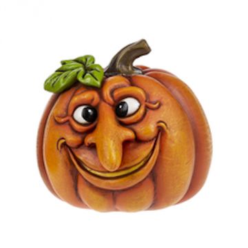 Ganz Halloween Funny Face Pumpkin Figurine - Grin