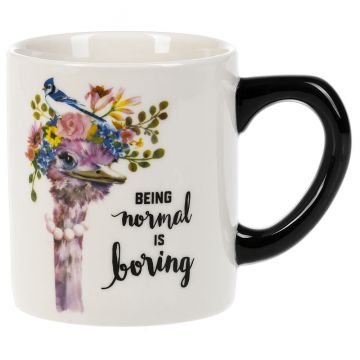 Ganz Lessons From An Ostrich - Ostrich Mug - Being Normal Is Boring