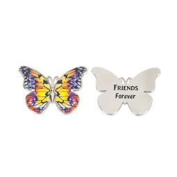 T One day at time ENJOY THE JOURNEY Butterfly Pocket Charm token transformation 