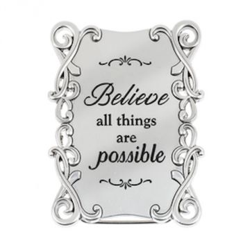 Ganz Mini Message Magnet Plaque - Believe All Things Are Possible