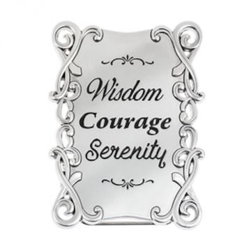 Ganz Mini Message Magnet Plaque - Wisdom Courage Serenity
