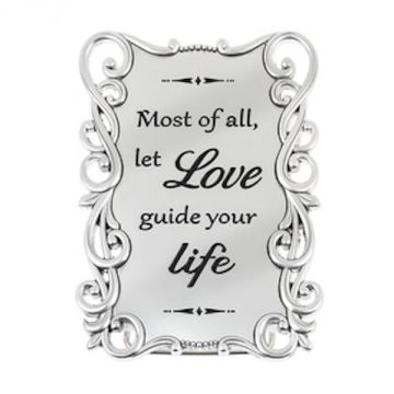 Ganz Mini Message Magnet Plaque - Most of all let Love guide your life