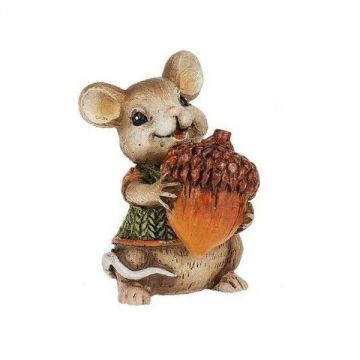 Ganz Blessed & Thankful Stone - Mouse Holding an Acorn
