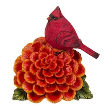 Ganz Fall Cardinal on Marigold Figurine