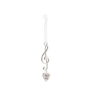 Ganz Love Notes Ornament - Sing Like No One Is Listening