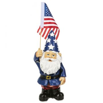 Ganz Gnome with American Flag