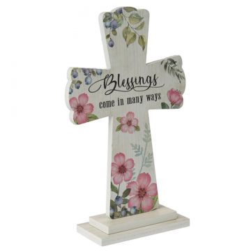 Ganz Standing Cross Figurine - Blessings Come In Many Ways