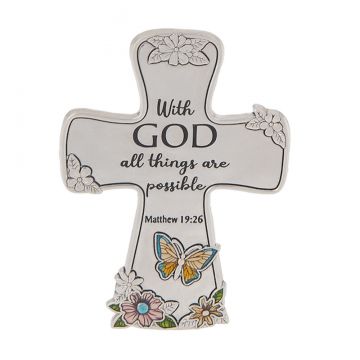 Ganz Beautiful Blessings Cross - With God All Things Are Possible