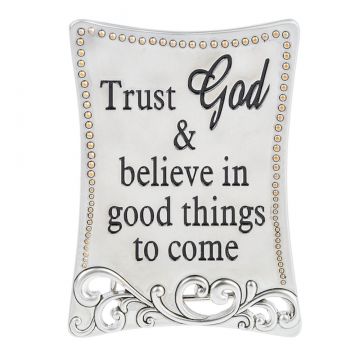 Ganz Magnet Plaque - Trust God and believe in good things to come