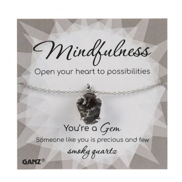 Ganz You're a Gem Necklace - Smoky Quartz - Mindfulness