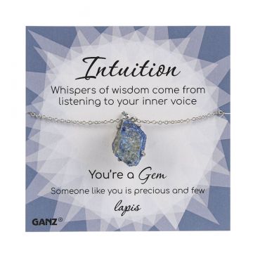 Ganz You're a Gem Necklace - Lapis - Intuition
