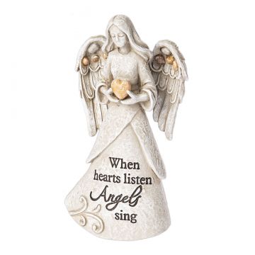 Ganz Memorial Pebble Angel Figurine - Angels Sing