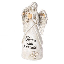 Ganz Memorial Pebble Angel Figurine - Forever