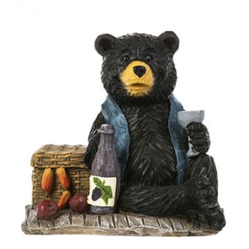 Ganz Camping Bear Figurine - Bear Having A Picnic