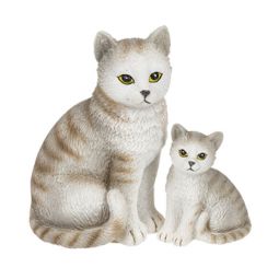 Ganz Mommy and Baby Figurine - Cat