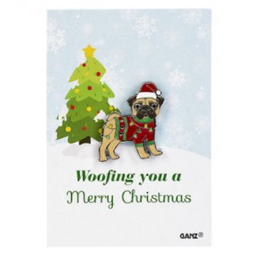 Ganz Fleas Navidad Pet Pin - Woofing You A Merry Christmas