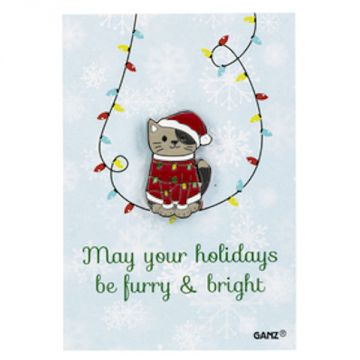 Ganz Fleas Navidad Pet Pin - May Your Holidays Be Furry and Bright