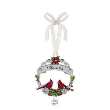 Ganz Christmas Cardinal Ornament - I love you