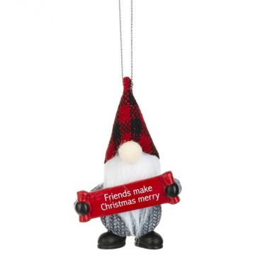Ganz Gnome for the Holidays Ornament - Friends make Christmas Merry