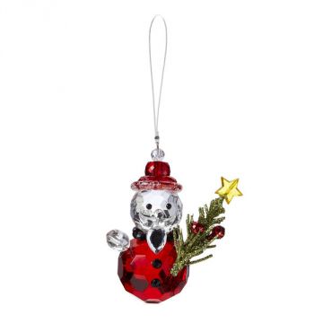 Ganz Kissing Krystals Holiday Mini Santa Ornament