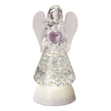 Ganz Mini Shimmer Birthstone Angel - October Opal