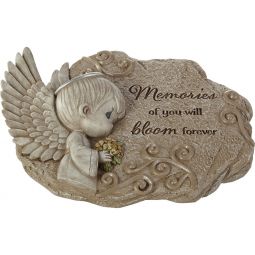 Precious Moments Memories Of You Will Bloom Forever Angel Garden Stone