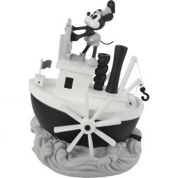 Precious Moments Disney Steamboat Willie Mickey Mouse Musical Figurine