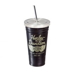 Harley-Davidson Heritage Stainless Steel Insulated Cup with Straw