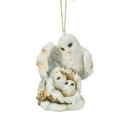 Roman Owl Family Ornament