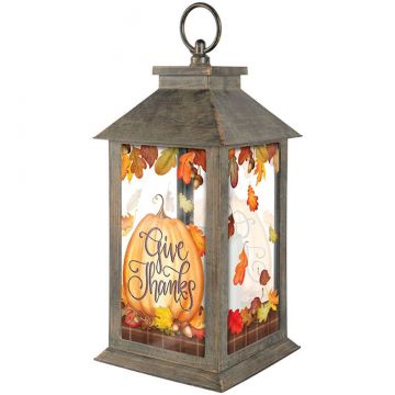 Carson Home Accents Give Thanks Lantern