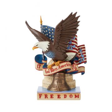 Jim Shore Patriotic Freedom Eagle Figurine "For Love of Country"